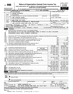 Form 990 Return of Organization Exempt From Income Tax
