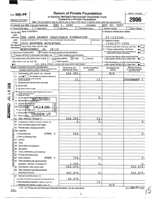 Form 990-PF 2006