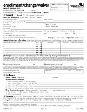 COBRA Dental Insurance Waiver Form