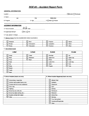 Accident Report Form
