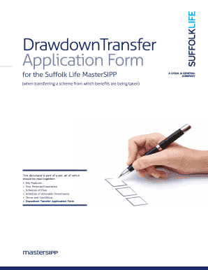 Suffolk Life MasterSIPP Drawdown Transfer Application