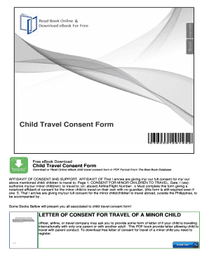 Child Travel Consent Form