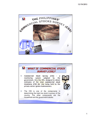 Commercial Stock Survey Questionnaire