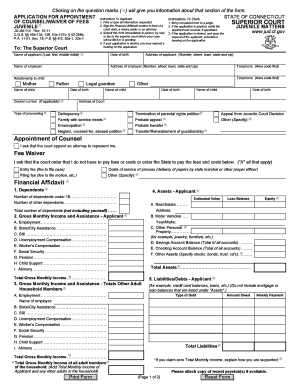 Application for Appointment of Counsel/Waiver of Fees