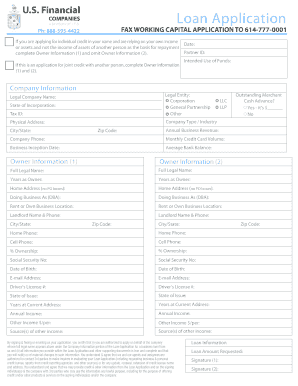 Business Loan Application Form