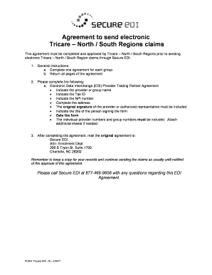 Tricare EDI Provider Trading Partner Agreement