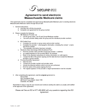 Massachusetts Medicare Provider List Form
