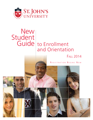 St. John's University Enrollment Forms