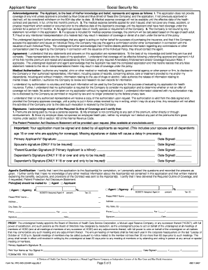 Texas Consumer Choice Health Insurance Application