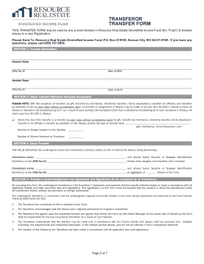 Change of Ownership Application for Transfer Form