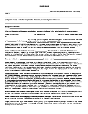 House Lease Agreement