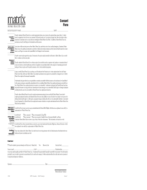 Matrix Home Care Consent Form