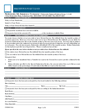 Request for Policy Loan