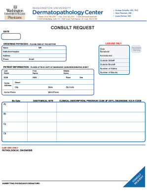 Dermatopathology Consult Request Form