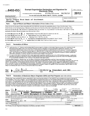 Form 990 2012 Tax Return