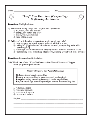 Composting Student Assessment