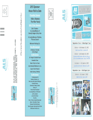 ALS of Michigan Walk Registration Form