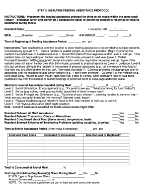 Mealtime Feeding Assistance Protocol