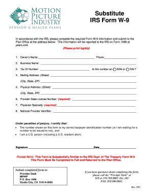 IRS Form W-9