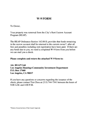 W-9 Form