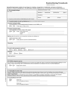 Customer Declaration Form