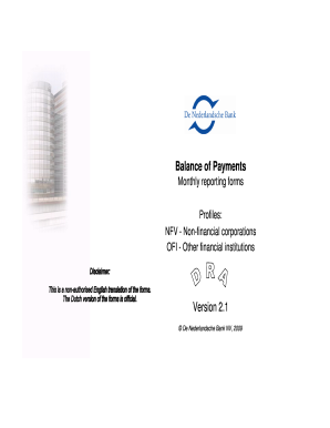 Dutch Balance of Payments Monthly Report