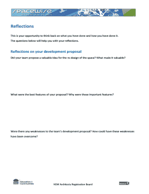Reflection Form