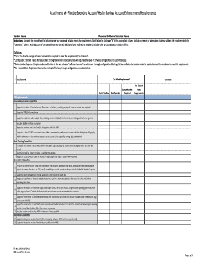 Flexible Spending Account/Health Savings Account Enhancement Requirements