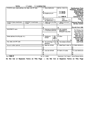 IRS Form 1099-R