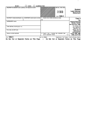 2003 Form 1098-E Student Loan Interest Statement