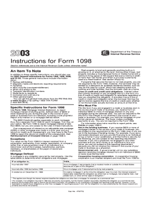 Form 1098 Mortgage Interest Statement