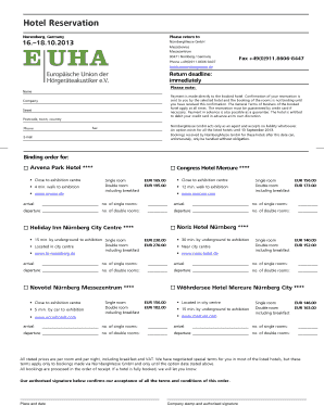 Hotel Reservation Form