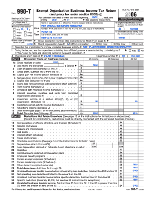 Form 990-T 2006