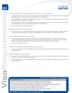 Qatar Visa Application Form