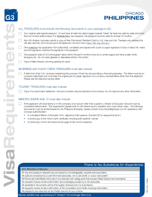 Philippines Visa Application Form