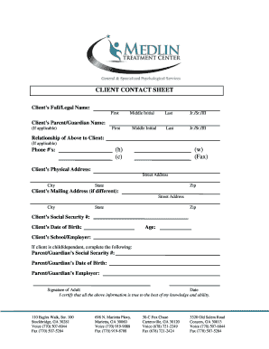 Informed Consent for Psychological Testing