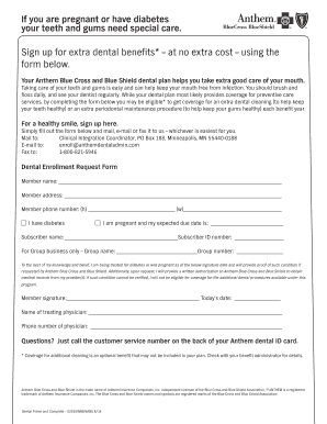 Dental Enrollment Request Form