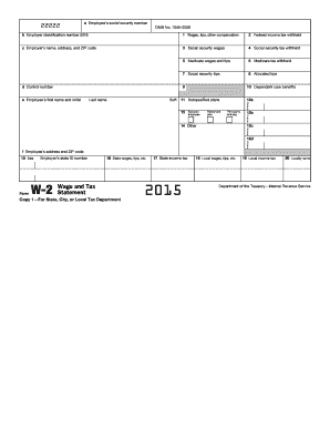 W-2 Wage and Tax Statement
