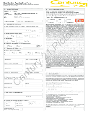 Residential Rental Application Form