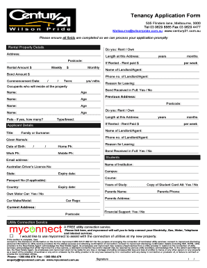 Tenancy Application Form
