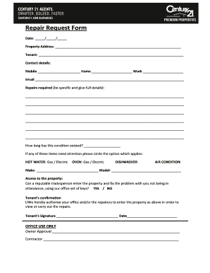 Repair Request Form
