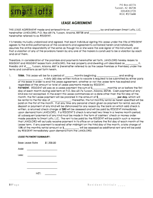 Arizona Residential Lease Agreement