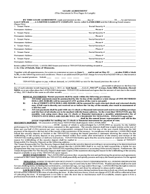 Residential Lease Agreement