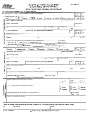California Traffic Accident Report