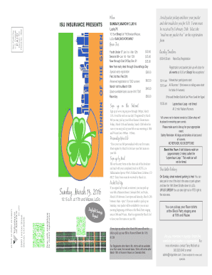 Runnin' of the Green 7K Registration Form