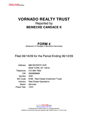 SEC Form 4 Statement of Changes in Beneficial Ownership