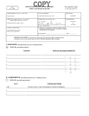 Financial Disclosure Report