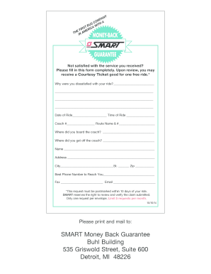 SMART Bus Complaint Form