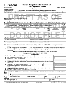IRS Form 1120-IC-DISC