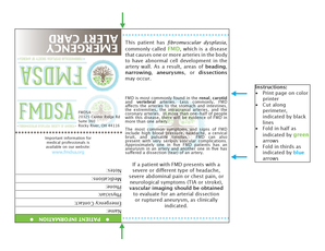 FMD Patient Information Form